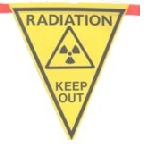 Raditaion Warning Pennant